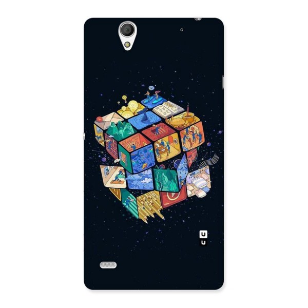 Coloured Rubic Back Case for Sony Xperia C4