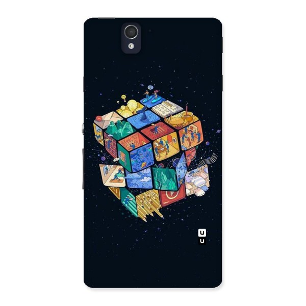Coloured Rubic Back Case for Sony Xperia Z