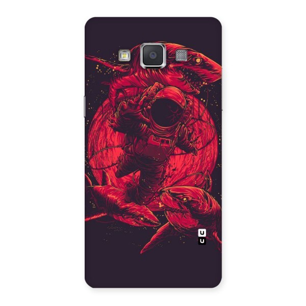 Coloured Spaceman Back Case for Galaxy Grand Max