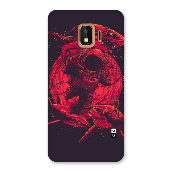 Coloured Spaceman Back Case for Galaxy J2 Core