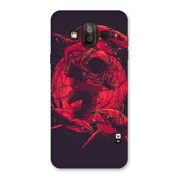 Coloured Spaceman Back Case for Galaxy J7 Duo