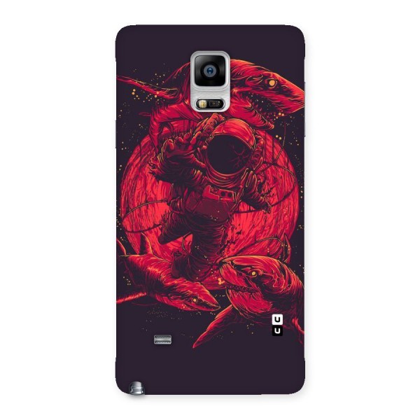 Coloured Spaceman Back Case for Galaxy Note 4