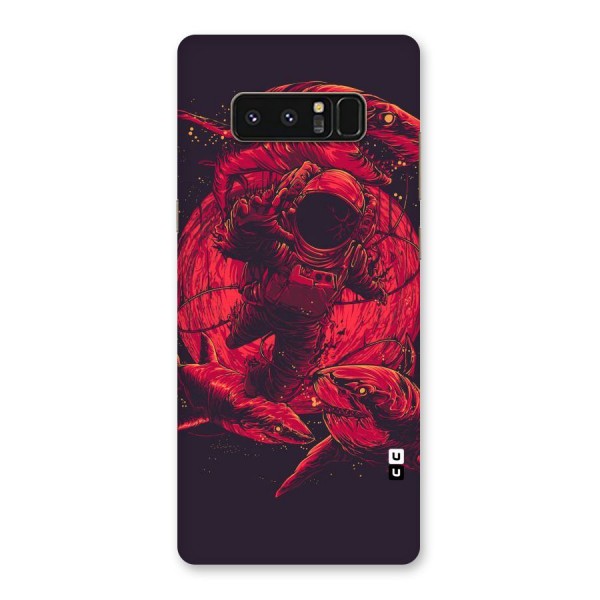 Coloured Spaceman Back Case for Galaxy Note 8