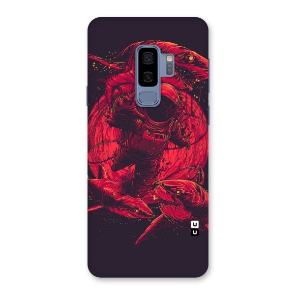 Coloured Spaceman Back Case for Galaxy S9 Plus