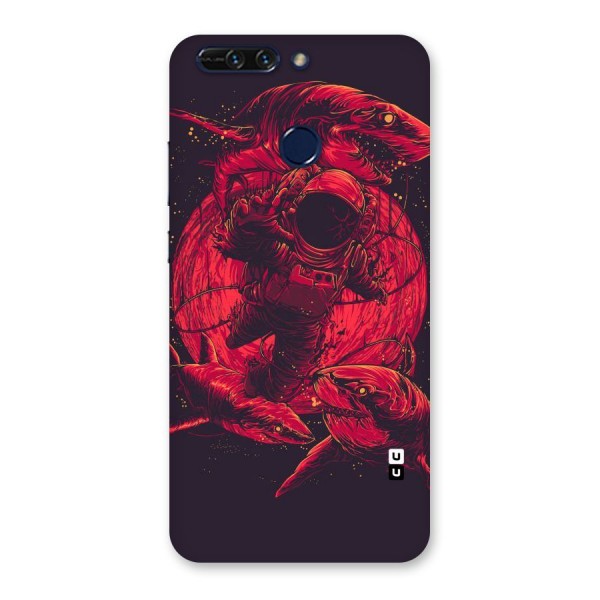 Coloured Spaceman Back Case for Honor 8 Pro