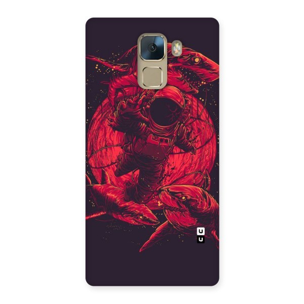 Coloured Spaceman Back Case for Huawei Honor 7