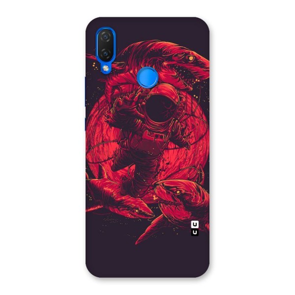 Coloured Spaceman Back Case for Huawei P Smart+