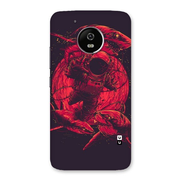Coloured Spaceman Back Case for Moto G5