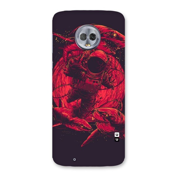 Coloured Spaceman Back Case for Moto G6