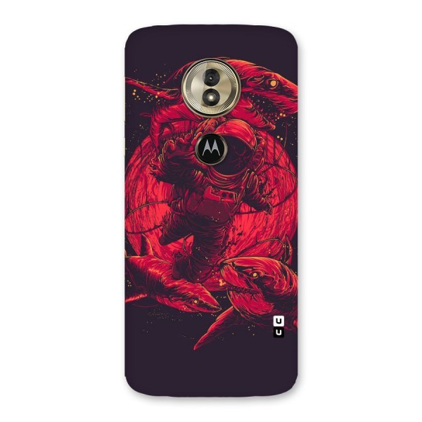 Coloured Spaceman Back Case for Moto G6 Play