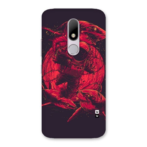 Coloured Spaceman Back Case for Moto M