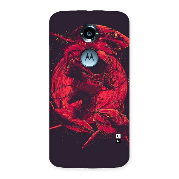 Coloured Spaceman Back Case for Moto X 2nd Gen