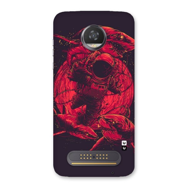 Coloured Spaceman Back Case for Moto Z2 Play