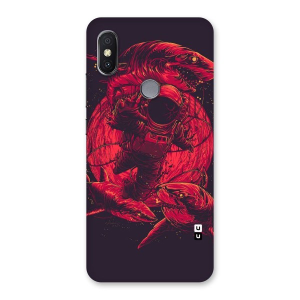 Coloured Spaceman Back Case for Redmi Y2