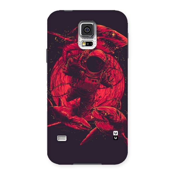 Coloured Spaceman Back Case for Samsung Galaxy S5