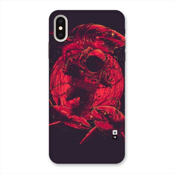 Coloured Spaceman Back Case for iPhone XS Max