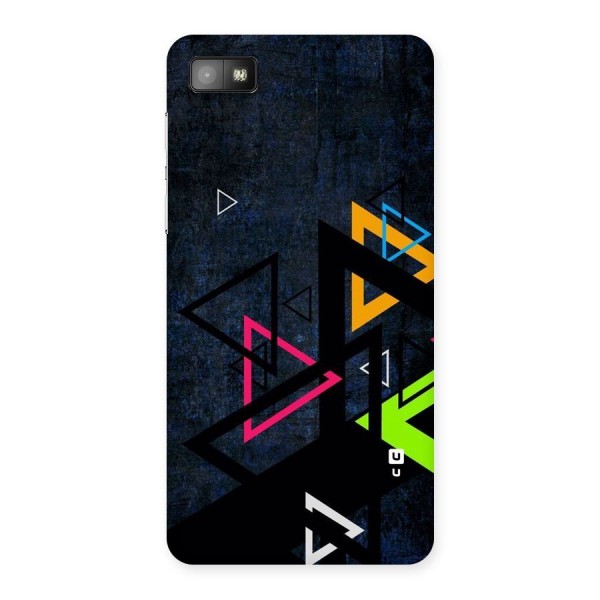 Coloured Triangles Back Case for Blackberry Z10