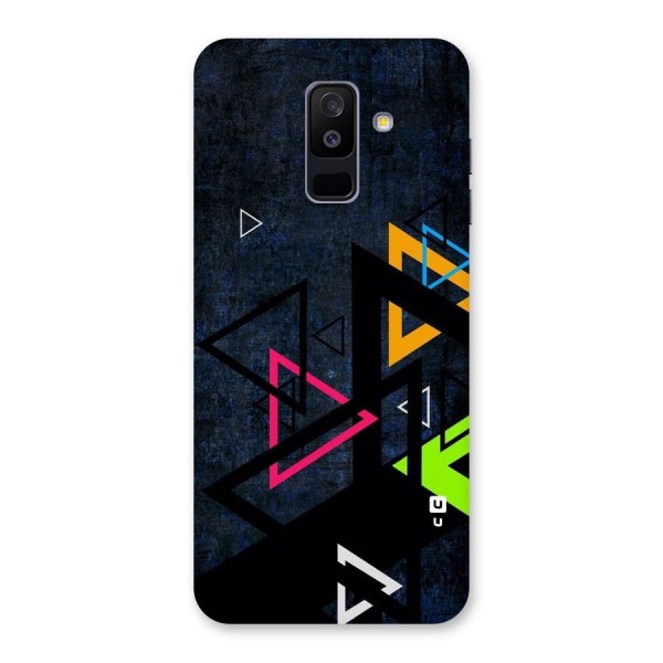 Coloured Triangles Back Case for Galaxy A6 Plus