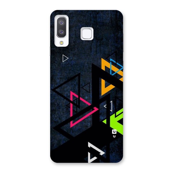 Coloured Triangles Back Case for Galaxy A8 Star