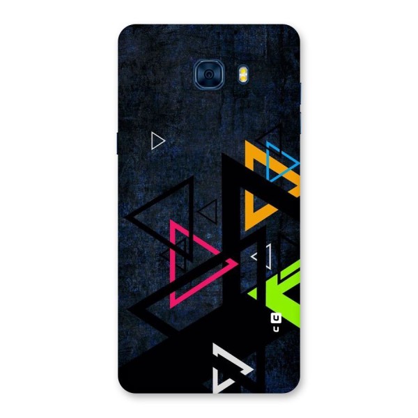 Coloured Triangles Back Case for Galaxy C7 Pro