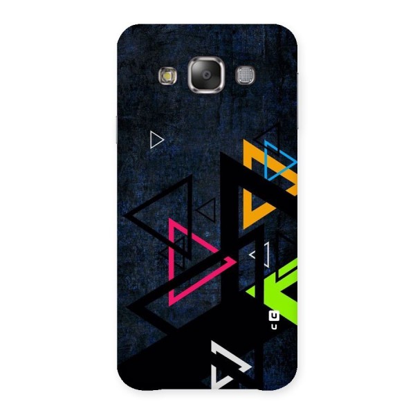 Coloured Triangles Back Case for Galaxy E7