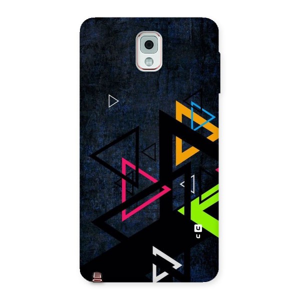 Coloured Triangles Back Case for Galaxy Note 3
