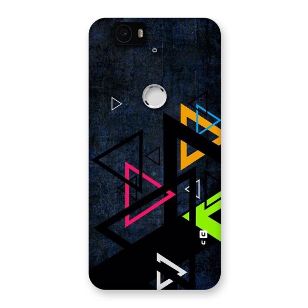 Coloured Triangles Back Case for Google Nexus-6P