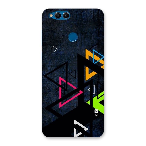Coloured Triangles Back Case for Honor 7X