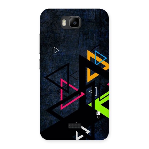 Coloured Triangles Back Case for Honor Bee