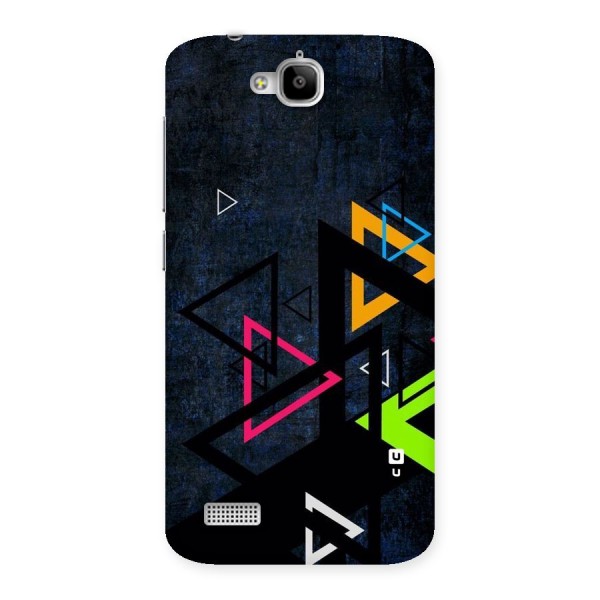 Coloured Triangles Back Case for Honor Holly