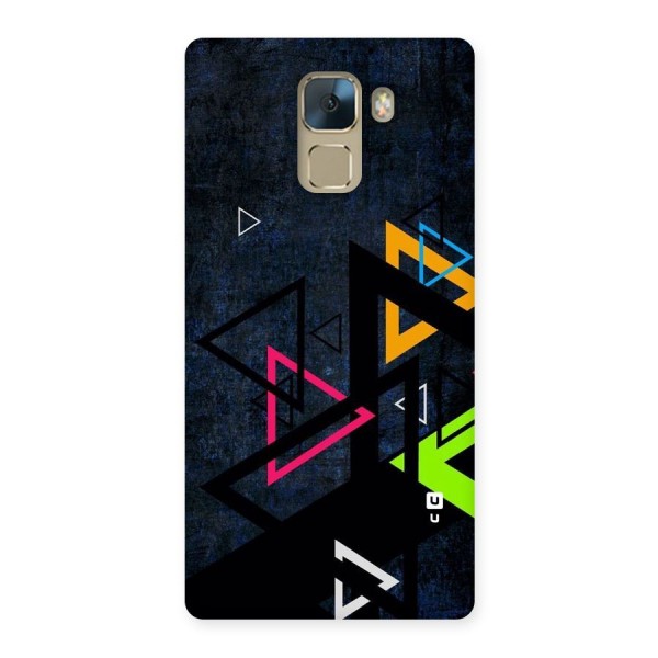 Coloured Triangles Back Case for Huawei Honor 7