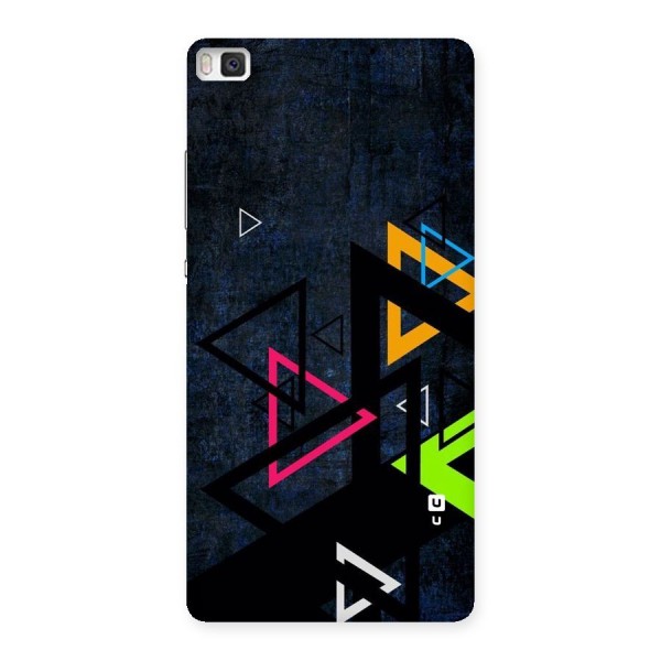 Coloured Triangles Back Case for Huawei P8