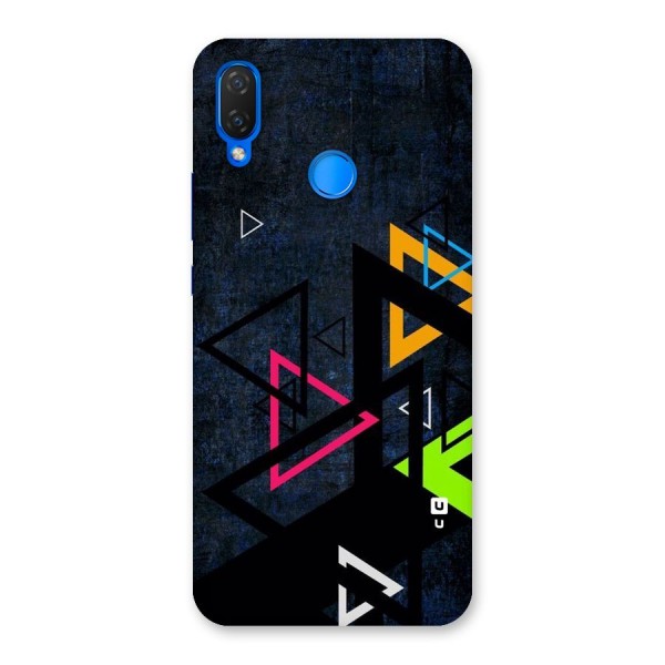 Coloured Triangles Back Case for Huawei P Smart+