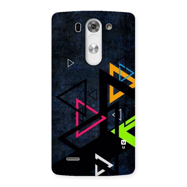 Coloured Triangles Back Case for LG G3 Beat