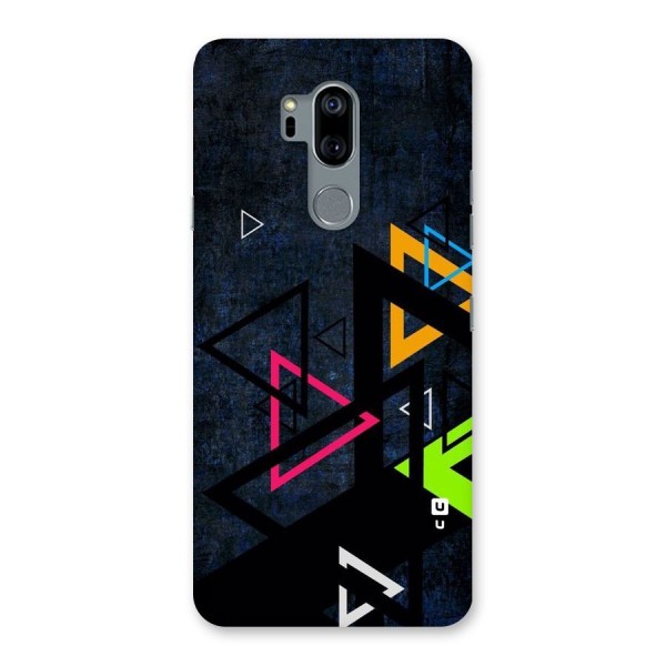 Coloured Triangles Back Case for LG G7