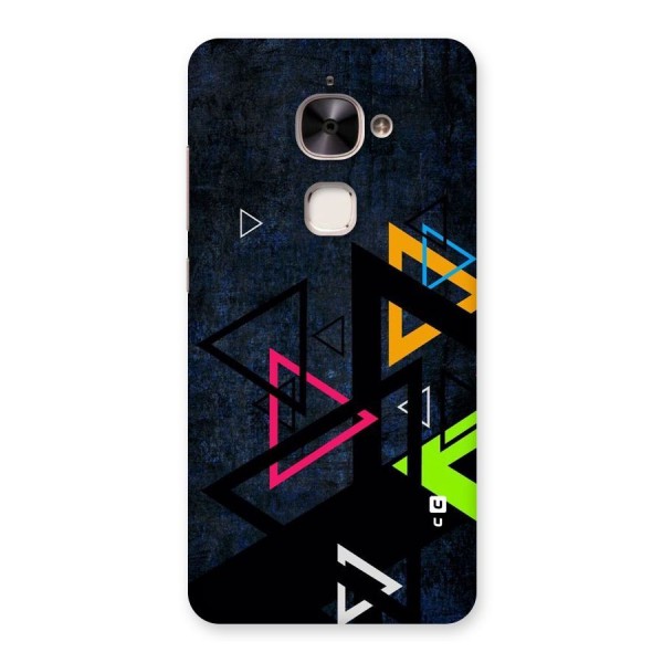 Coloured Triangles Back Case for Le 2