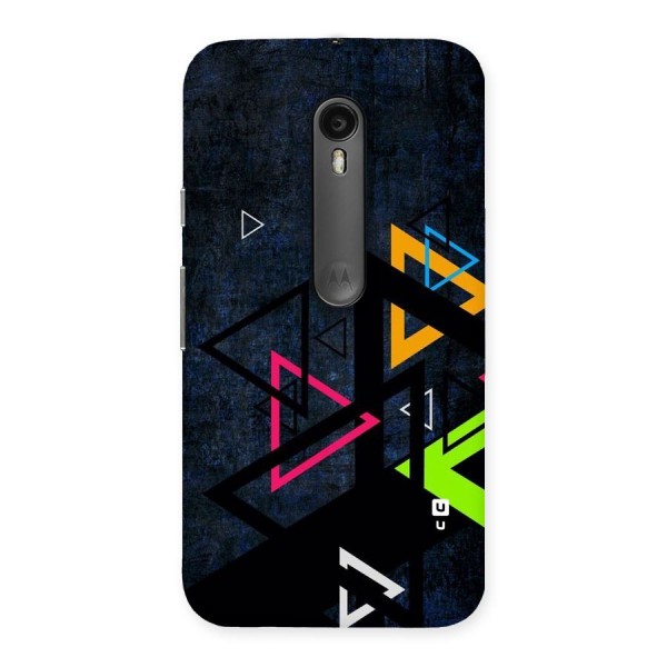 Coloured Triangles Back Case for Moto G3