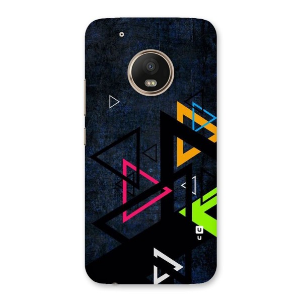 Coloured Triangles Back Case for Moto G5 Plus