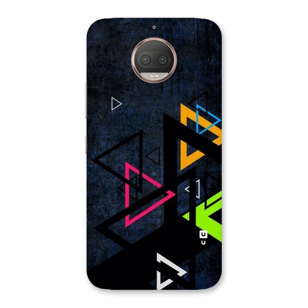 Coloured Triangles Back Case for Moto G5s Plus