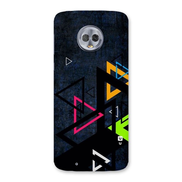 Coloured Triangles Back Case for Moto G6