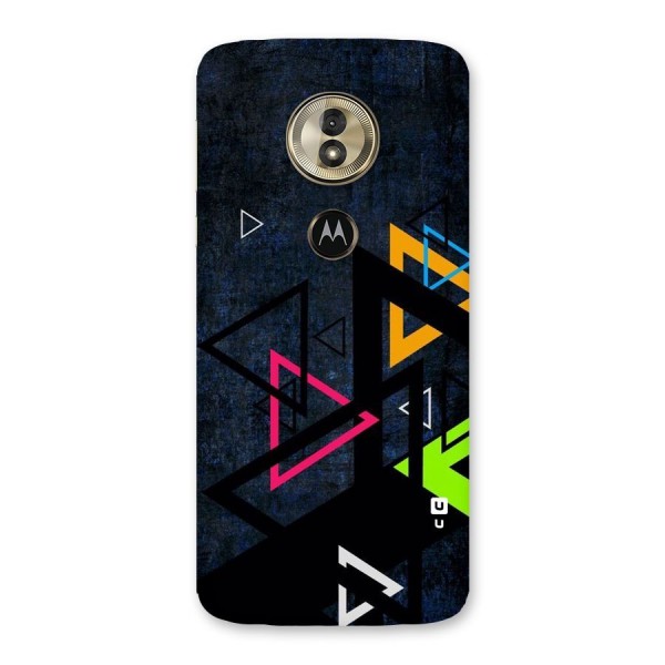 Coloured Triangles Back Case for Moto G6 Play