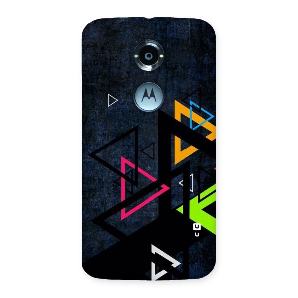 Coloured Triangles Back Case for Moto X 2nd Gen