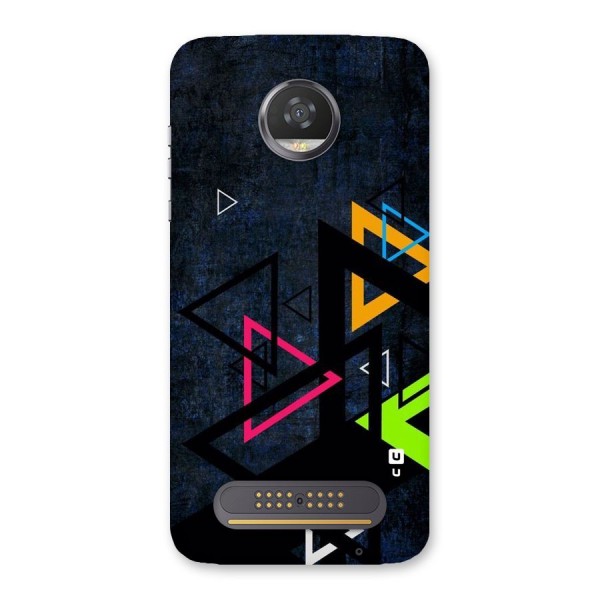 Coloured Triangles Back Case for Moto Z2 Play