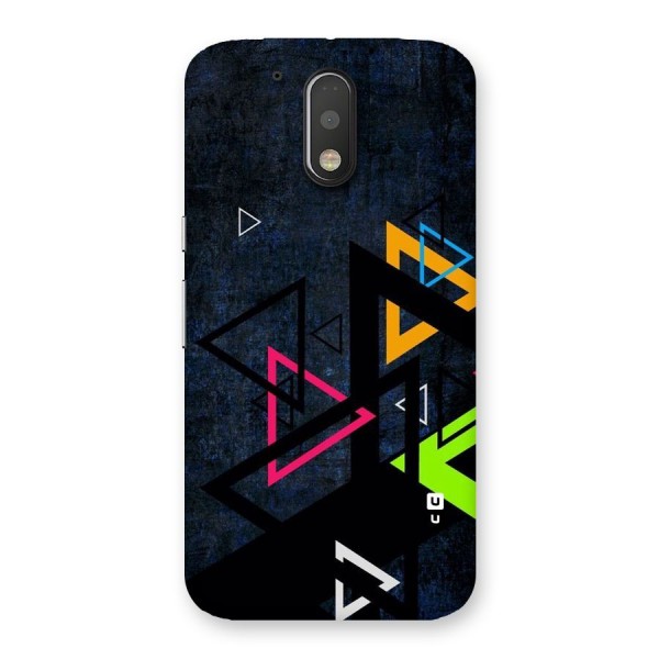 Coloured Triangles Back Case for Motorola Moto G4 Plus