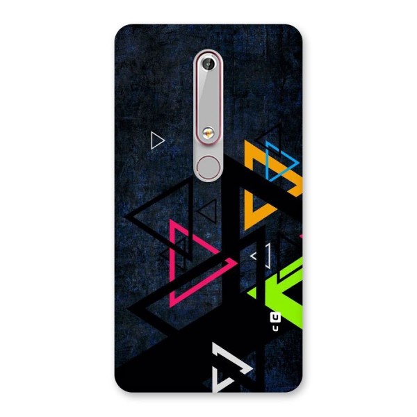 Coloured Triangles Back Case for Nokia 6.1