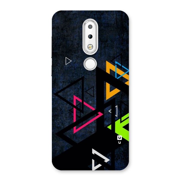 Coloured Triangles Back Case for Nokia 6.1 Plus