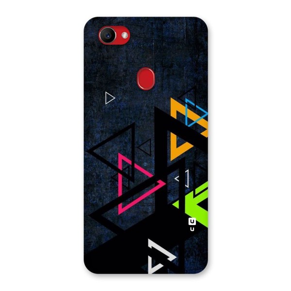 Coloured Triangles Back Case for Oppo F7