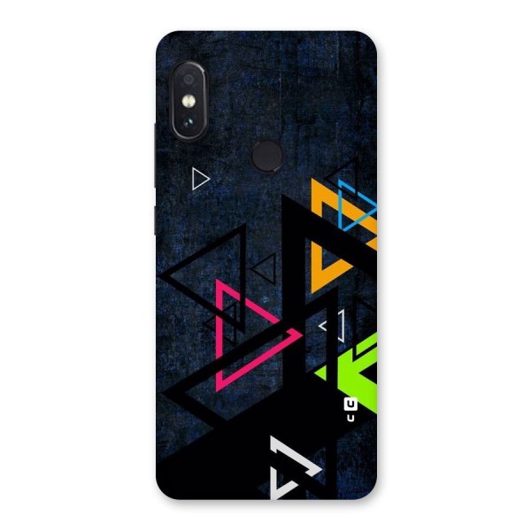 Coloured Triangles Back Case for Redmi Note 5 Pro