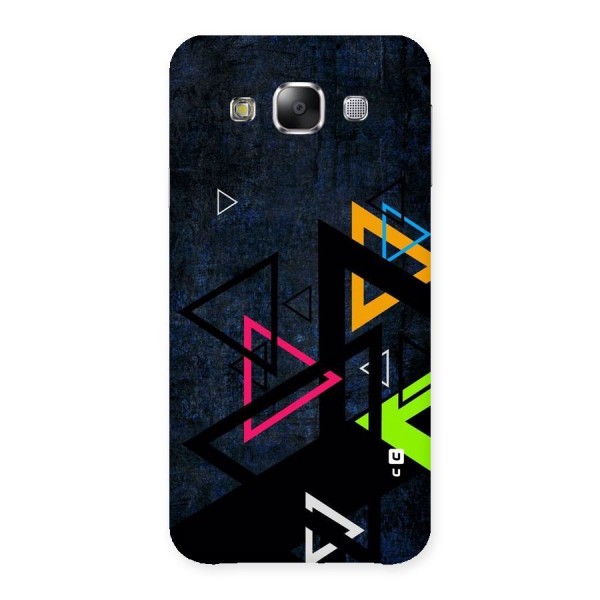 Coloured Triangles Back Case for Samsung Galaxy E5