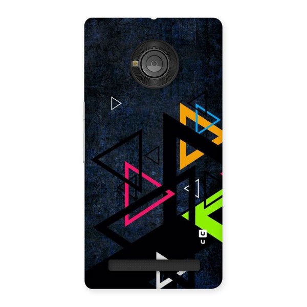 Coloured Triangles Back Case for Yu Yuphoria